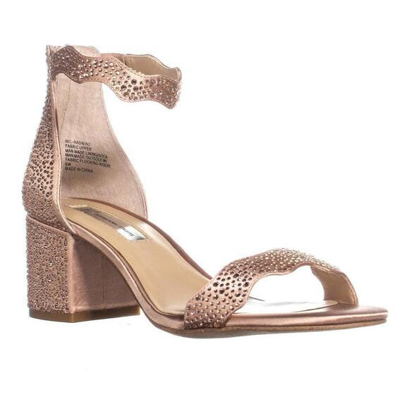 INC International Concepts Women Ankle Strap Sandals Hadwin2 Size US 8.5M Pink - Picture 1 of 4